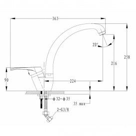 Смеситель для кухни Franke Vega однорычажный латунь покрытие Fragranit белый 115.0275.366