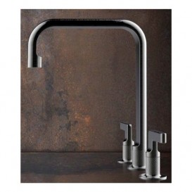 Змішувач для кухні Gessi Inciso на 3 отвори нержавіюча сталь 58701#149