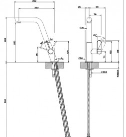 Змішувач для кухні Gessi Incline одноважільний нержавіюча сталь 50005#149