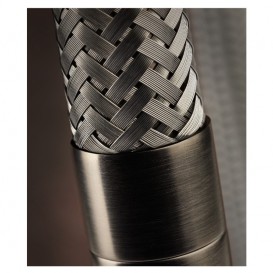 Змішувач для кухні Gessi Mesh одноважільний нержавіюча сталь/чорний 60001#599