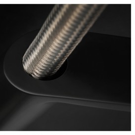 Змішувач для кухні Gessi Mesh з висувною лійкою нержавіюча сталь/чорний 60005#599