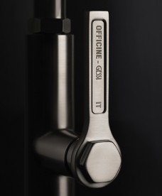Смеситель для кухни Gessi Officine с вытяжной лейкой нержавеющая сталь 60053#149