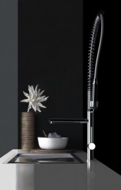 Смеситель для кухни Gessi Oxygene Cucina HT с выдвижной лейкой хром 00941#031