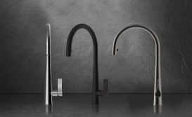 Смеситель для кухни Gessi Proton с вытяжной лейкой нержавеющая сталь 17153#149