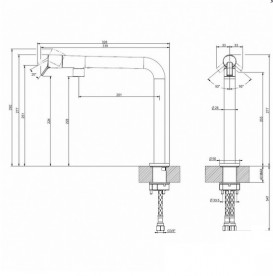 Смеситель для кухни Gessi Fisso однорычажный хром 60073#031