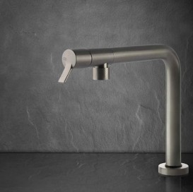 Смеситель для кухни Gessi Su&Giu со складным изливом нержавеющая сталь 60071#149