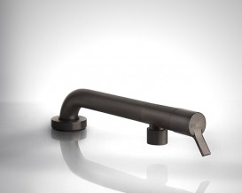 Змішувач для кухні Gessi Su&Giu зі складним зливом чорний метал брашірованний 60071#707