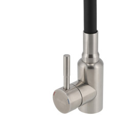 Змішувач для кухні Granado Burela одноважільний inox (black) gz1107L