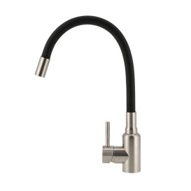 Змішувач для кухні Granado Burela одноважільний inox (black) gz1107L