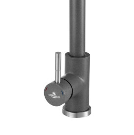 Змішувач для кухні Granado Campo Lux з висувним виливом grafito gz0509L