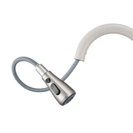 Змішувач для кухні Granado Campo Lux з висувним виливом gris gz0508L