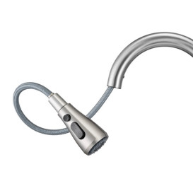 Змішувач для кухні Granado Campo Lux з висувним зливом inox gz0507L