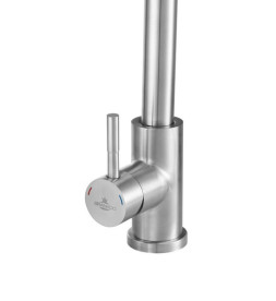 Смеситель для кухни Granado Campo Lux с выдвижным изливом inox gz0507L