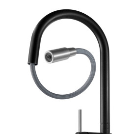 Змішувач для кухні Granado Ferrol під фільтр із висувним виливом black shine gz0701