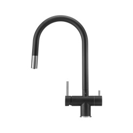 Змішувач для кухні Granado Ferrol під фільтр із висувним виливом black shine gz0701