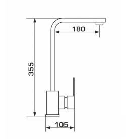 Змішувач для кухні Granado Tarrasa Lux одноважільний avena gz0302L