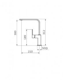 Змішувач для кухні GRB Kitchen змішувач хром 60820600