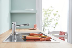 Змішувач для кухні Grohe BauCurve одноважільний хром 31715000
