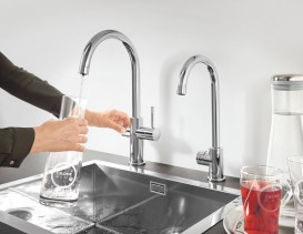 Змішувач для кухні Grohe Blue Professional з системою фільтрації і охолоджувачем хром 31323002