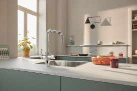 Смеситель для кухни Grohe Blue Pure Eurosmart с фильтром для воды однорычажный хром 30586000