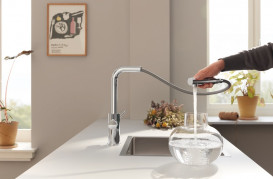 Смеситель для кухни Grohe Blue Pure Minta под фильтр с выдвижной лейкой хром 30590000