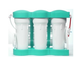 Смеситель для кухни Grohe Blue Pure Minta с фильтром обратного осмоса Ecosoft P'ure AquaCalcium Mint фантомный черный MO67530590KF