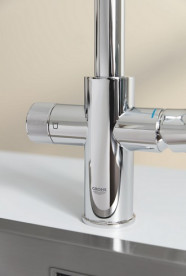 Змішувач для кухні Grohe Blue Pure Minta з фільтром зворотного осмосу Ecosoft Standard хром MO55030601