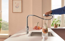 Смеситель для кухни Grohe Blue Pure Minta под фильтр с выдвижной лейкой хром 30601000