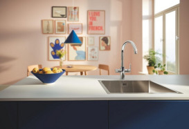 Змішувач для кухні Grohe Blue Pure StartCurve з фільтром зворотного осмосу Ecosoft Standard хром MO55030592