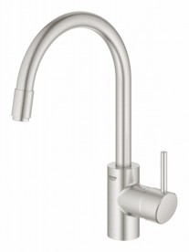 Смеситель для кухни Grohe Concetto DN 15 с выдвижной лейкой однорычажный суперсталь 32663DC3