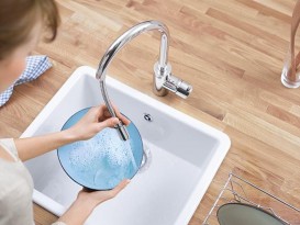 Смеситель для кухни Grohe Concetto DN 15 с выдвижной лейкой однорычажный суперсталь 32663DC3