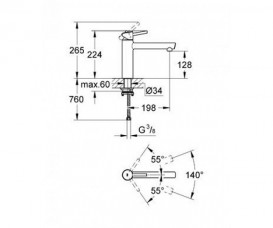 Змішувач для кухні Grohe Concetto змішувач хром 31210001