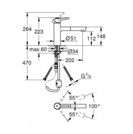 Смеситель для кухни Grohe Concetto с выдвижной лейкой суперсталь 31129DC1