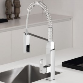 Смеситель для кухни Grohe Eurocube однорычажный сталь 31395DC0