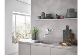 Смеситель для кухни Grohe Eurosmart настенный однорычажный хром 32224003