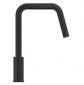 Смеситель для кухни Grohe Eurosmart однорычажный с выдвижной лейкой черный матовый 306192430