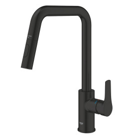 Смеситель для кухни Grohe Eurosmart однорычажный с выдвижной лейкой черный матовый 306192430