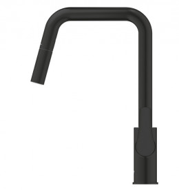 Смеситель для кухни Grohe Eurosmart однорычажный с выдвижной лейкой черный матовый 306192430