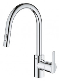 Смеситель для кухни Grohe Feel однорычажный с выдвижной лейкой хром 31486001