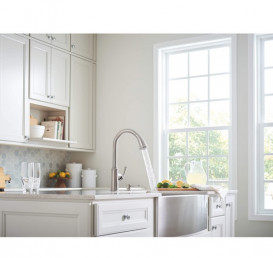 Смеситель для кухни Grohe Gloucester однорычажный с выдвижной лейкой суперсталь 30422DC0