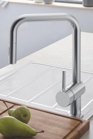 Змішувач для кухні Grohe Minta змішувач з висувним виливом суперсталь 32322DC2