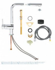 Змішувач для кухні Grohe Minta з висувною лійкою хром 30274000