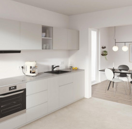 Змішувач для кухні Grohe QuickFix Start одноважільний з висувною лійкою чорний матовий 303072431