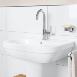 Змішувач для раковини Grohe QuickFix Start одноважільний з донним клапаном хром 24203002