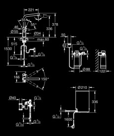 Смеситель для кухни Grohe Red Duo с бойлером M-размера и фильтром графит темный матовый 30327AL1