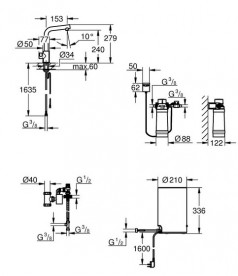 Вентиль для кухни Grohe Red Mono с фильтром и бойлером хром 30339001