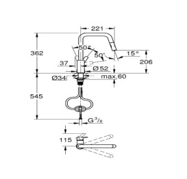 Смеситель для кухни Grohe Start однорычажный с выдвижной лейкой хром 30631000