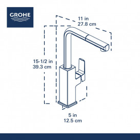 Смеситель для кухни Grohe Tallinn однорычажный с выдвижной лейкой хром 30420000