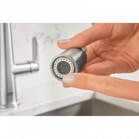 Смеситель для кухни Grohe Veletto однорычажный с выдвижной лейкой суперсталь 30419DC0