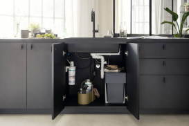 Смеситель для кухни Hansgrohe Aqittura M91 210 однорычажный с выдвижным носиком sBox стартовый комплект сталь 76800800